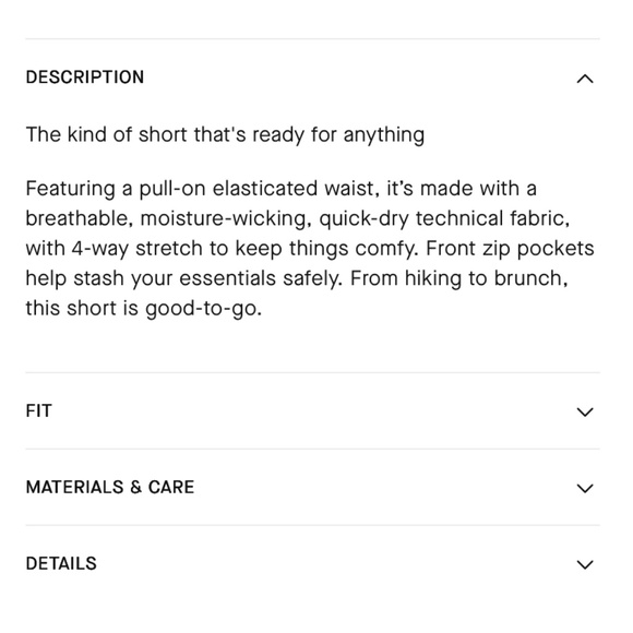 Everlane - THE ANYWHERE BARREL SHORT, Medium Black - Picture 8 of 8